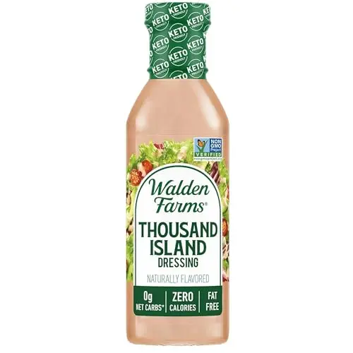 Walden Farms Thousand Island Dressing bottle, calorie-free