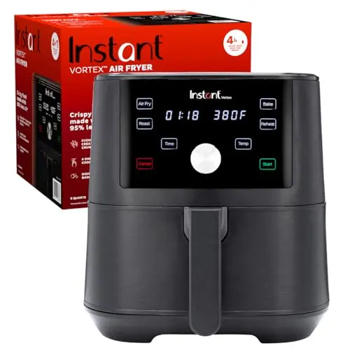 Instant Pot Vortex 6-Quart XL Air Fryer in black