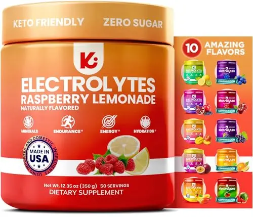 Keppi Raspberry Lemonade Electrolyte Powder Tub