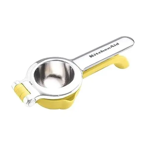 KitchenAid lemon-colored citrus press squeezer with pour spout