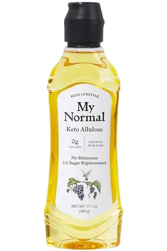 My Normal Keto Allulose liquid syrup in a bottle