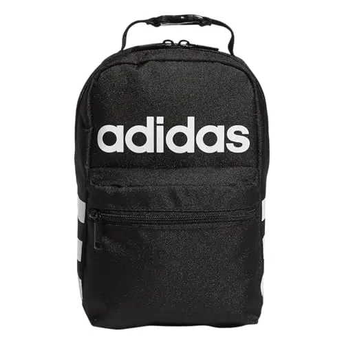 Adidas Santiago lunch bag cooler in black and white