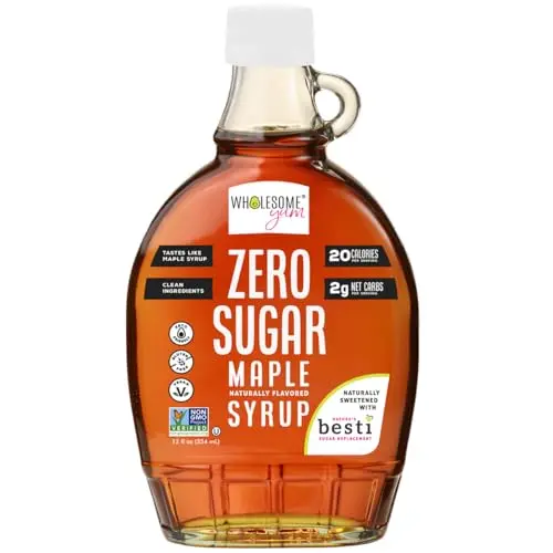 Wholesome Yum Zero Sugar Maple Syrup bottle