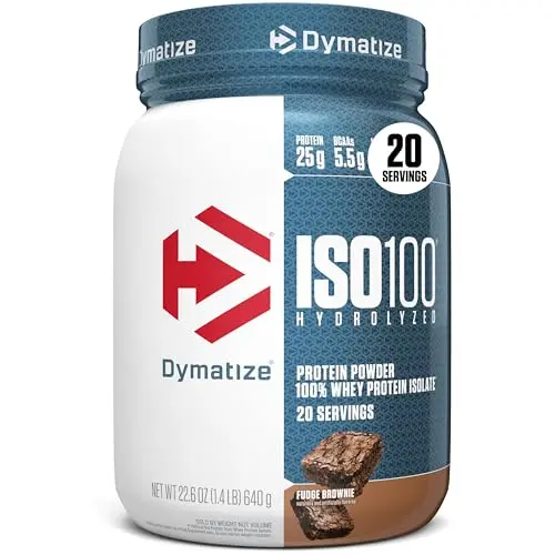 Dymatize ISO100 Whey Protein Isolate Powder tub