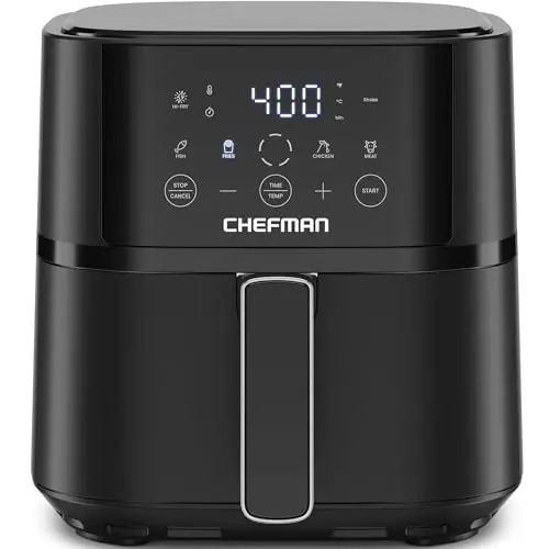 Chefman 4-quart digital air fryer in black