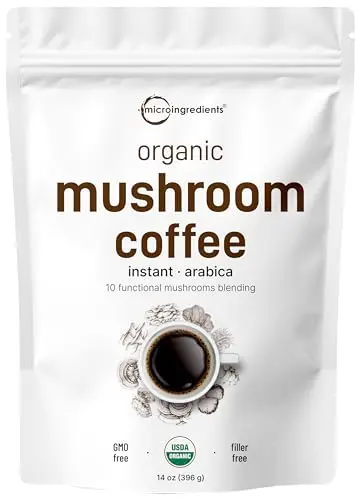 Micro Ingredients Organic Instant Mushroom Coffee powder packet