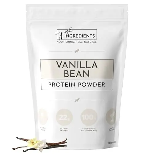 JUST INGREDIENTS Vanilla Protein Powder canister