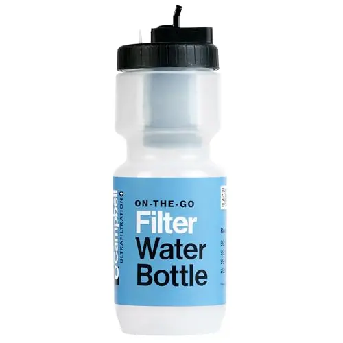 Campbell clear ultrafiltration water filter bottle
