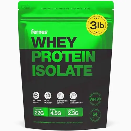 Fernes 100% Whey Protein Isolate unflavored powder