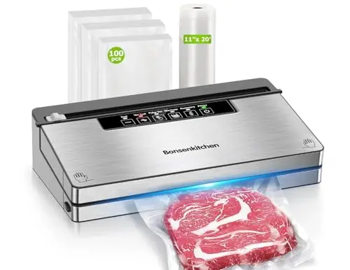 Bonsenkitchen stainless steel food vacuum sealer machine