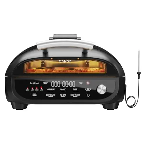 CANDYTM Indoor Grill and Air Fryer Combo with digital display