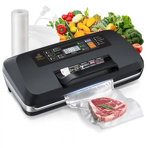 LKKNC Silver Commercial Fully Automatic Food Vacuum Sealer
